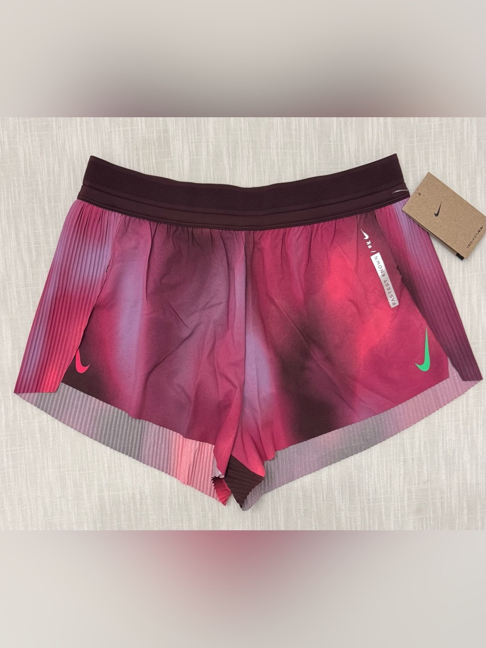 Nike Women Medium Dri-Fit ADV AeroSwift Faith Kipyegon Running Shorts IF1629-532 - Picture 13 of 14